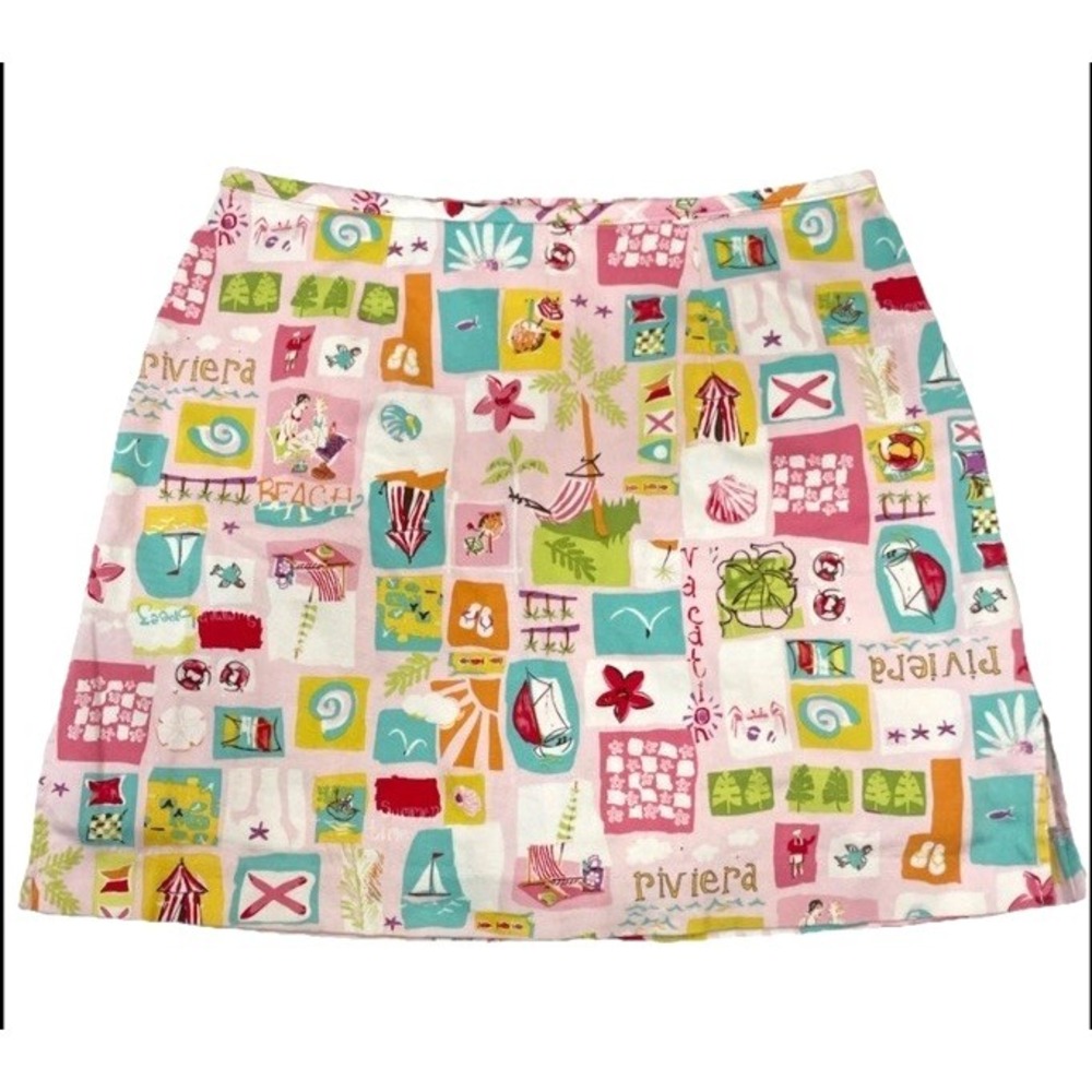 Bonjour Bonjour‎ Vacation Sea Side Beach Cotton Skirt SKORT Cotton Women's 10